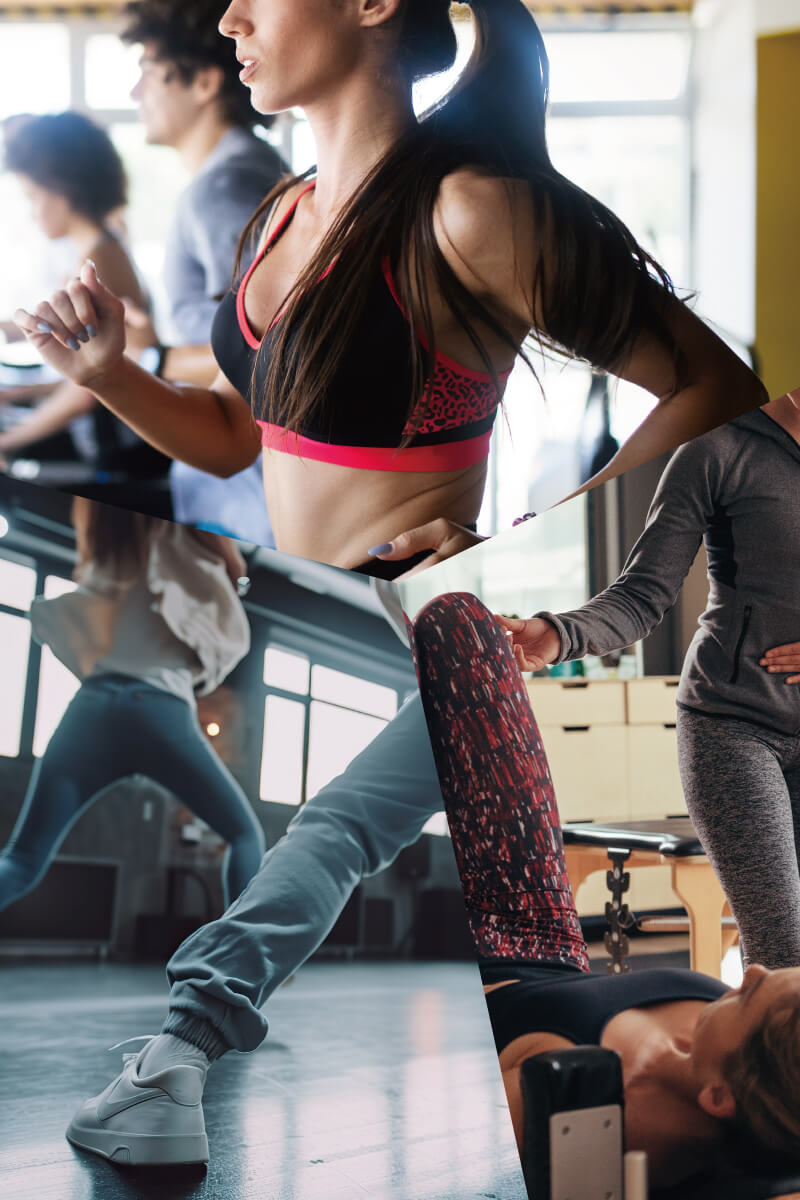 フィットネスジム、マシンピラティス、ダンスの写真